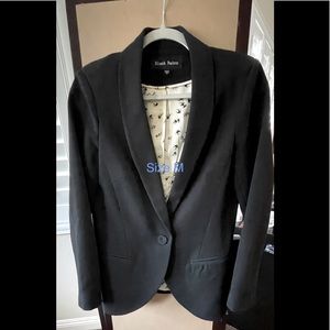 Black one button blazer size M